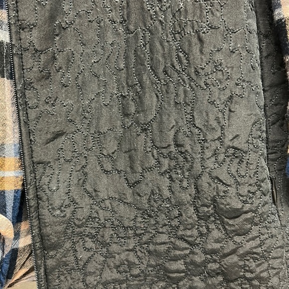 Eileen Fisher | Silk Embroidered Vest Black Quilted S - Picture 3 of 13